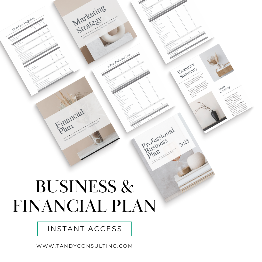 BUSINESS & FINANCIAL PLAN FULLERTON CA 